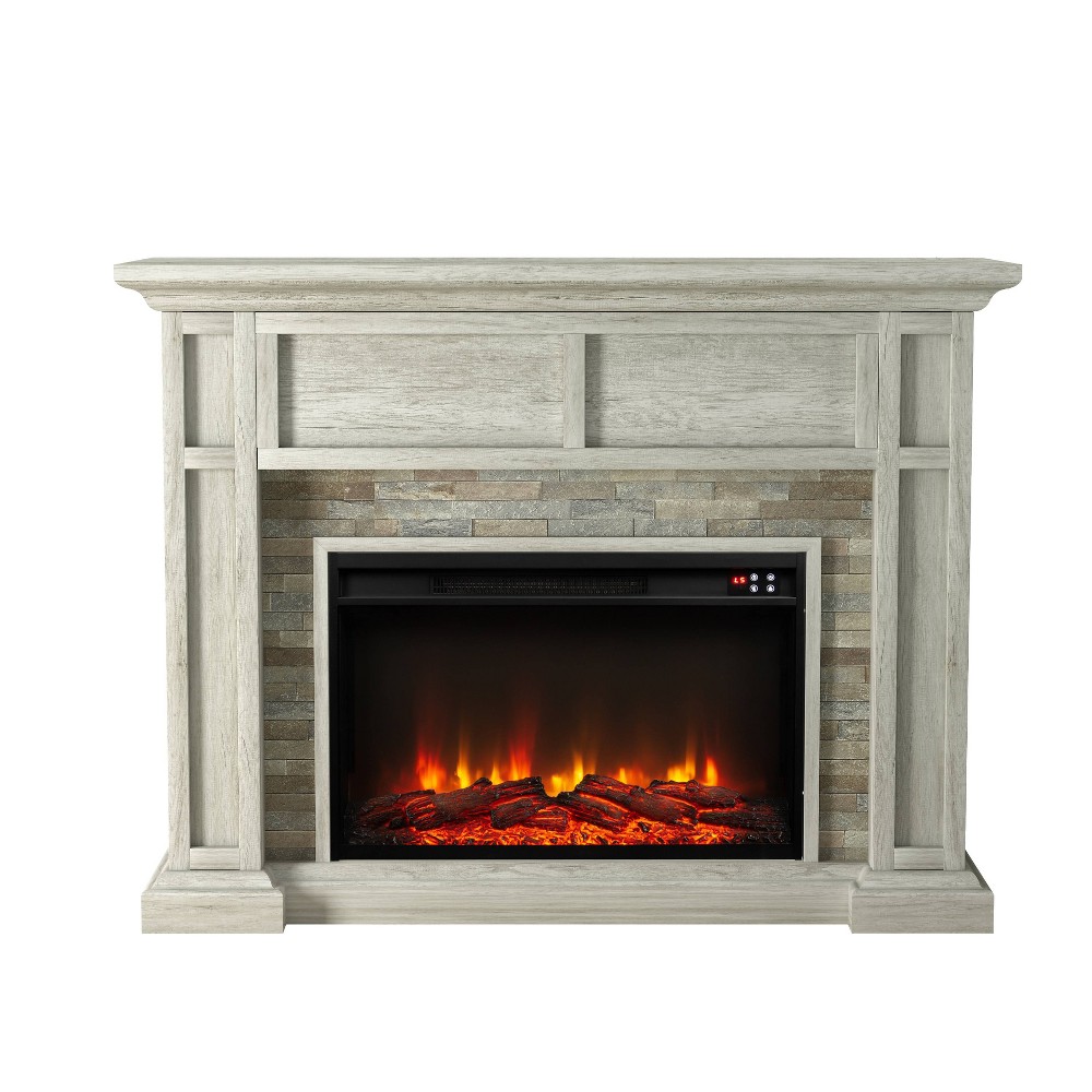 FESTIVO 48  Electric Fireplace with Realistic Flame Effect - Grey