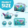 Joyfy Mermaid Tea Party Set for Little Girls Ages 3-6, 15Pcs Pretend Play Kitchen Toys with Teapot Cups, Plates, Storage Case, Birthday Christmas Gift - 3 of 4