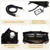 3pc Sets Laptop Tote Bag for Women 15 Inch Work Bag Business Computer Briefcase Waterproof Leather Laptop - 2 of 4