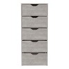 NicBex 5 Drawers Tall Dresserr for Bedroom,Modern Style Wooden Drawers with Free Handle,Dressers for Kids Room,Living Room,Entry and Hallway - 4 of 4