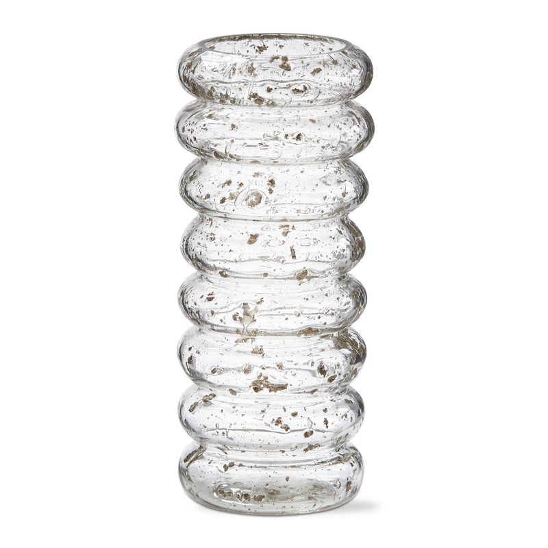 TAG Bubble Pebble Clear Glass Vase Tall, 3.25L x 3.25W x 8.25H inches, 1 of 3