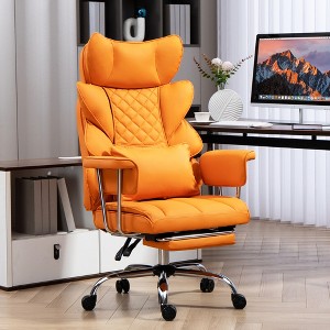 DYHOME Faux Leather Gaming Chair, Ergonomic High-Back Office Chair With Tilt and Swivel, Reclining Computer Desk Chair for Women, Men - 1 of 4