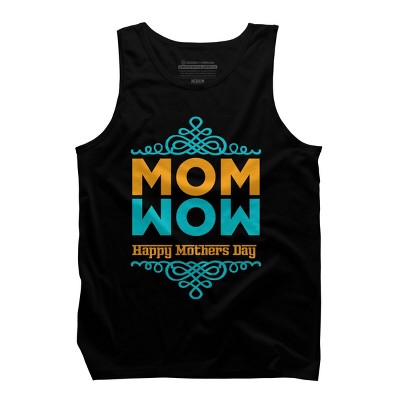 Men's Design By Humans Happy Mother's Day Mom Wow By tmsarts Tank Top