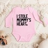 The Juniper Shop I Stole Mommy's Heart Baby Long Sleeve Bodysuit - 2 of 3