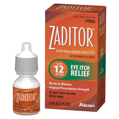 Zaditor Eye Itch Relief Drops - 0.17 Oz : Target