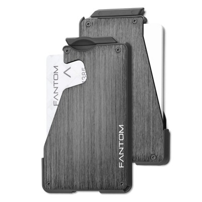 Fantom S Wallet, NOW 20% off Slim, Holds 5 to 10 cards, RFID protection Lifetime Warranty Black S10-R-BK