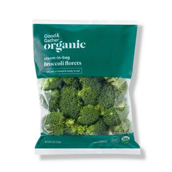 Organic Steam-in-Bag Broccoli Florets - 9oz - Good & Gather™