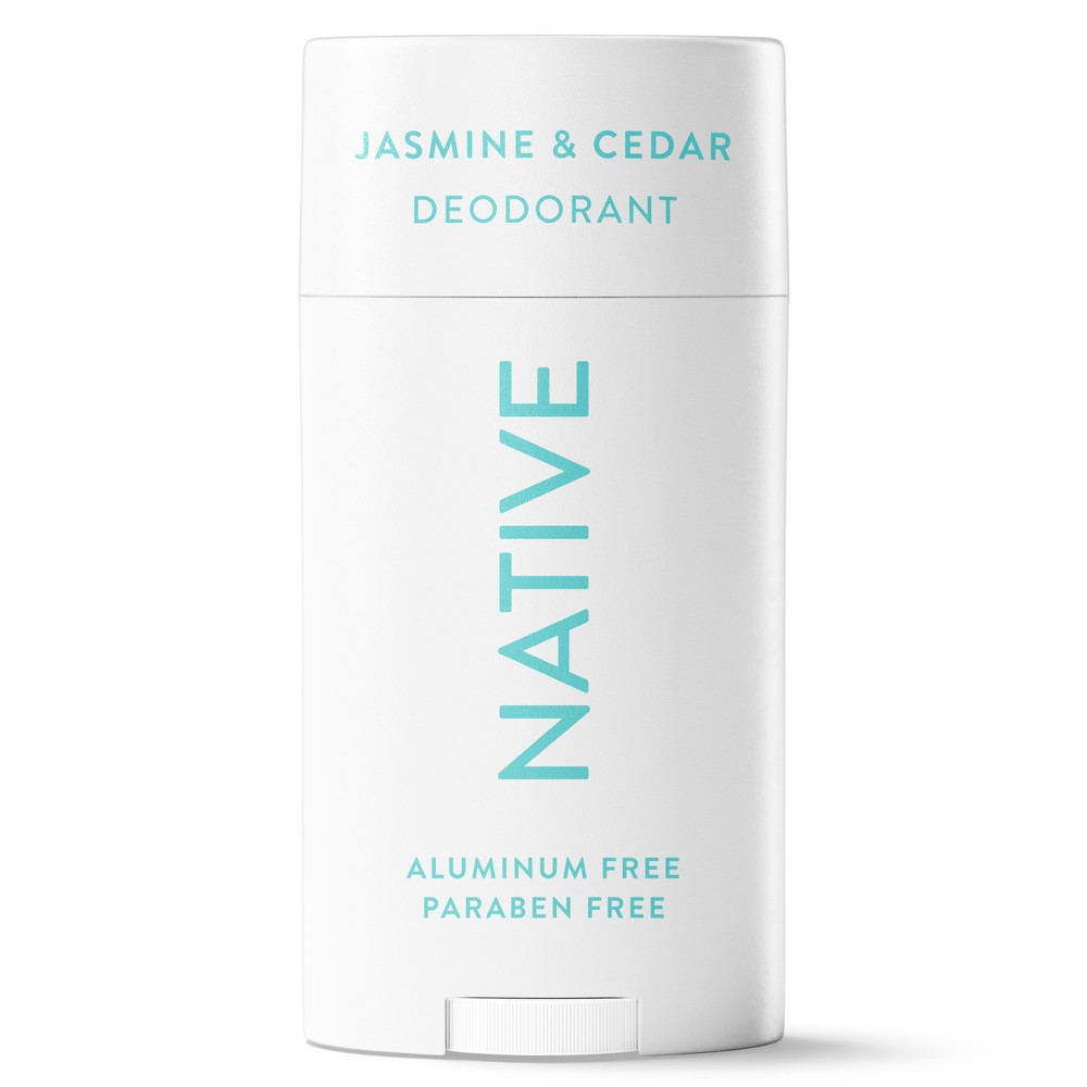 Native Solid Deodorant for Women & Men - Jasmine & Cedar - Aluminum-Free 2.65oz: Sulfate-Free, Paraben-Free
