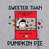 Women's - Peanuts - Sweeter Than Pumpkin Pie Oversized Graphic T-Shirt - 2 of 4