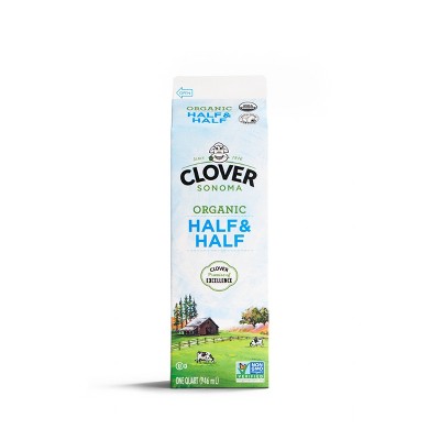 Clover Sonoma Organic Half & Half - 1qt