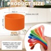 Unique Bargains Silicone Protective Heat Resistant Non Slip Coffee Cup Sleeve 4 Pcs - 2 of 4