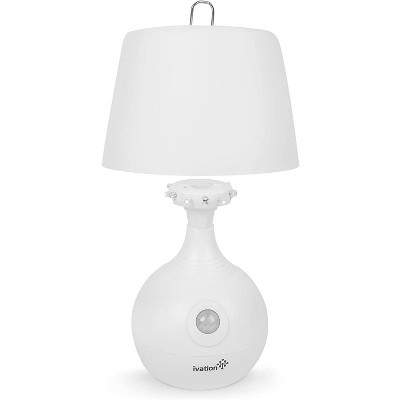 White Cordless Adjustable LED Motion Sensing Table Lamp