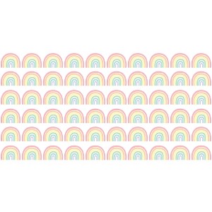 Teacher Created Resources® Pastel Pop Rainbows Die-Cut Border Trim, 35 Feet Per Pack, 6 Packs - 1 of 4