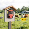 VEVOR Electric Fence Charger, 10kV 3J, AC DC Electric Fence Energizer with Indicator, 1.86 Miles Range, Powerful Plug-in Fences Charger, Black&Orange - 2 of 4