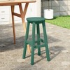 WestinTrends Malibu 24" All Weather Hdpe Outdoor Patio Round Backless Counter Stool - 2 of 4