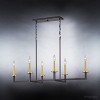 Urban Ambiance Luxury Modern Farmhouse Farmhouse Chandelier,  15-5/8" x 40",  Charcoal Finish, UHP2803 - 4 of 4