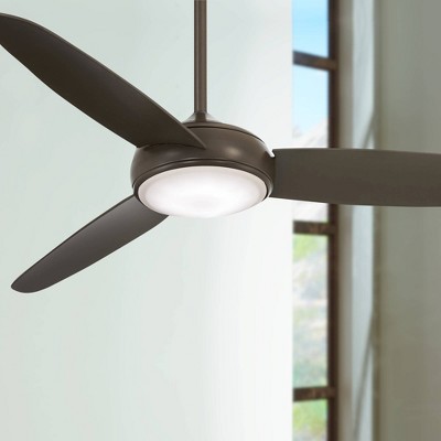 54" Smart LED Ceiling Fan in Oil Rubbed Bronze with Etched Opal Glass