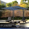 Outdoor Carport, Heavy Duty Carport with Galvanized Metal Roof, 2 Aluminum Alloy Columns, Sink, Waterproof Large Metal Garage for Car, Tractors - 2 of 4