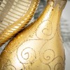 16"H Sullivans Christmas Gold Patterned Drop Ornaments Set of 2  Gold - 2 of 2
