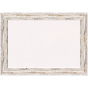 Amanti Art Alexandria White Wash Narrow Wood Framed Corkboard - 1 of 4