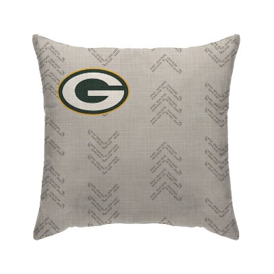 NFL Green Bay Packers Wordmark Decorative Throw Pillow