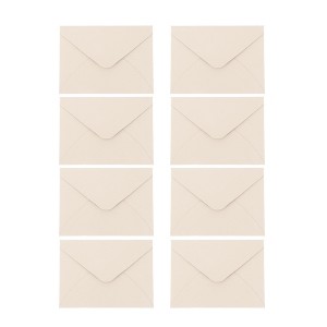 Unique Bargains Invitation Envelopes for Greeting Cards Wedding Birthday Christmas Small Linen Texture 10 Pcs - 1 of 4