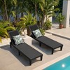LACOO Outdoor Chaise Lounge PE Quick Assembly Chairs with Adjustable Back (Set of 2) - 4 of 4