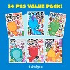 Joyfy 24PCS 9x6 Inch Make-a-Face Dinosaur Stickers for Kids, Animal Party Favors Kids Crafts,Goodie Bags Stuffers, Classroom Rewards - 2 of 4