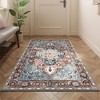 SONGMICS HOME Area Rug, Non-Slip Carpet, Traditional Vintage Style, Machine Washable Coffee Brown - 2 of 4