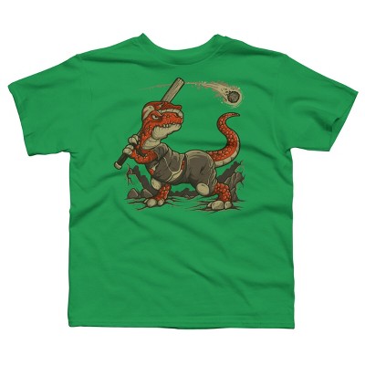Boy's Design By Humans Fight The Asteroid By LetterQ T-Shirt