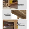Raised Garden Bed w/Legs and Wheels, Wooden Raised Planter Box with Storage Shelf, Protective Liner, Mobile Elevated Wood Planter for Backyard, Patio - 4 of 4