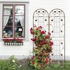 Coolbibila-2 Pack Metal Garden Trellis, 86" X 40"Trellis Fence For Climbing Plants Outdoor Flower Support, Planter Baskets - 3 of 4