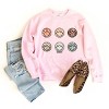 Simply Sage Market S.W.Smiley Leopard Smiley Face Stacked Sweatshirt - 3 of 4