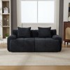 Okak Modern Modular Cloud Sofa Sectional Loveseat/Lounger Set with Pillows,Deep Seat Single Sofa for Living Room,Apartment,Guestroom - 2 of 4