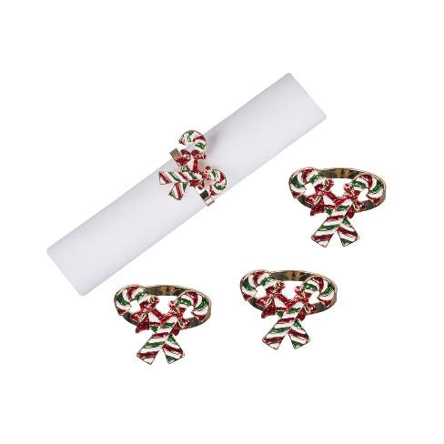 C&F Home Candy Cane Napkin Ring S/4 - image 1 of 3