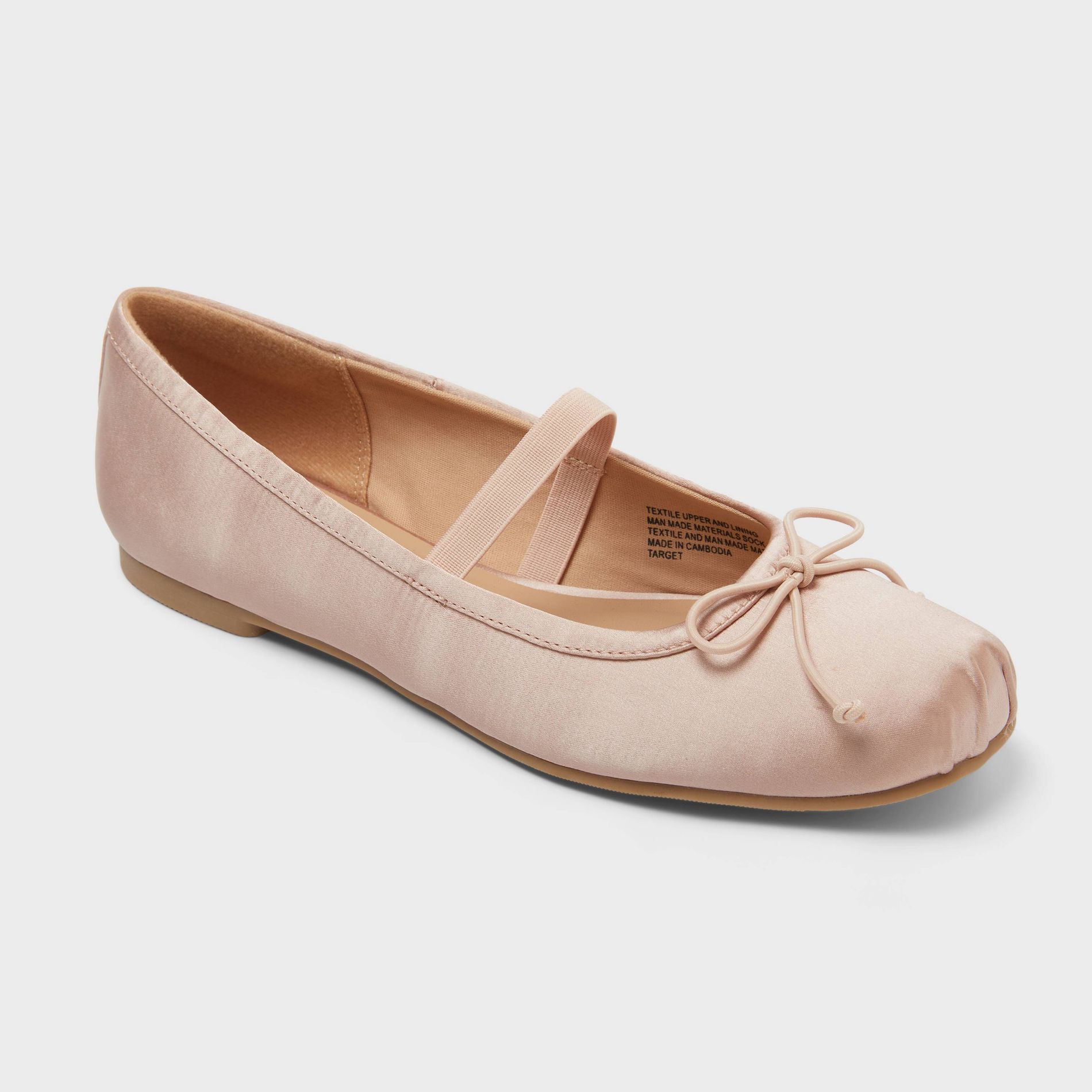 Women's Verona Satin Ballet Flats - Wild Fable™ Pink