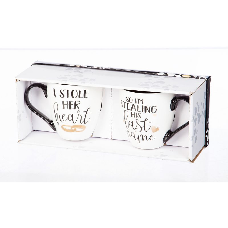 Evergreen Beautiful Wedding Ceramic Cup Gift Set - 6 x 4 x 5 Inches, 4 of 7