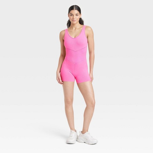 Women's Seamless Short Active Bodysuit - Joylab™ Pink S : Target