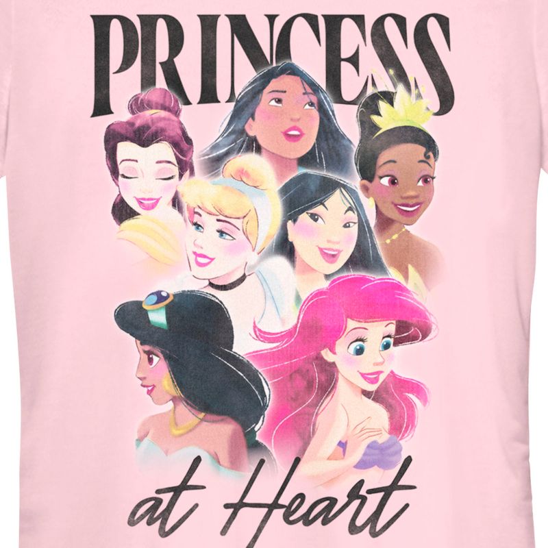 Juniors Womens Disney Princess at Heart T-Shirt, 2 of 5