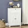 NicBEX Modern Sideboard Cabinet with Drawer Kitchen Buffet Storage Cabinet with 2 Doors,Adjustable Shelves,Suitable for Kitchen,Living Room,White - 2 of 4