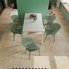GlasFlength Accent Chairs Modern Stackable Lounge Chairs All Weather Construction For Indoor Outdoor Spaces, Green, 23.23"*23.23"*30.91" - 4 of 4