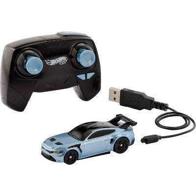 Hot Wheels Ford Mustang GTD Battery-Powered Remote Control Toy Car 1:64 Scale