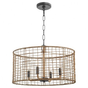 Quorum Lighting Abaca 4 - Light Pendant in  Matte Black - 1 of 1