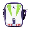 Disney Vegan Leather Crossbody Backpack for Men and Women with Adjustable Strap, Toy Story Buzz Lightyear Character Close Up Purple - 3 of 4