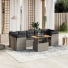 vidaXL Garden Sofa Set Grey - 2 of 4