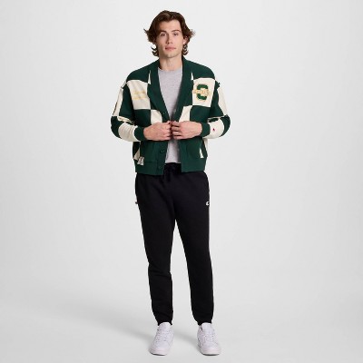 Champion Men's Varsity Check Cardigan Sweater | eBay