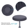 Unique Bargains 11" Round Washable Bar Stool Cover for Diameter 11"-16" Chair 4 Pcs - 3 of 4