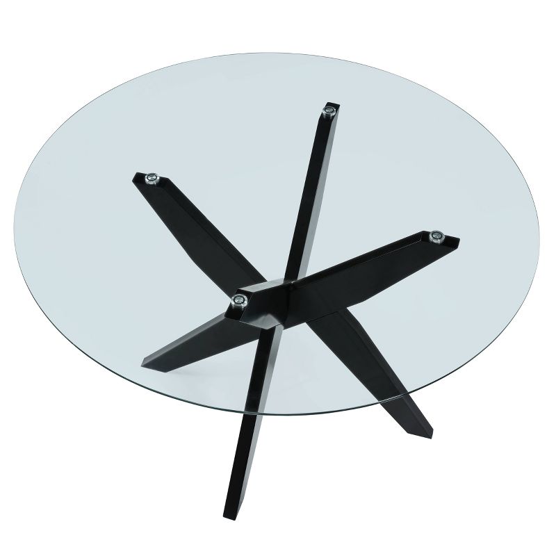 Amalie Round Dining Table Black - Steve Silver Co., 5 of 9