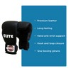 Amber Fight Gear Leather Punching Bag Gloves with Hook and Loop Closure - Ideal for Heavy Bag Training and Sparring, 12oz - 3 of 4