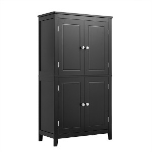 OUTSUPPLY Elegant Freestanding Bathroom Storage Cabinet with 4 Doors, Adjustable Shelves, Anti-Tip Safety - 1 of 4